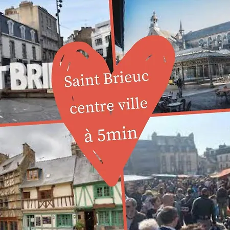 Belle chambre privée, cosy, wifi, Netflix, idéalement placée Saint-Brieuc Extérieur photo